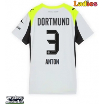 Borussia Dortmund Waldemar Anton #3 Replica Away Shirt Ladies 2025-26 Short Sleeve
